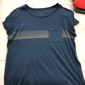 Blue oversized RVCA tee